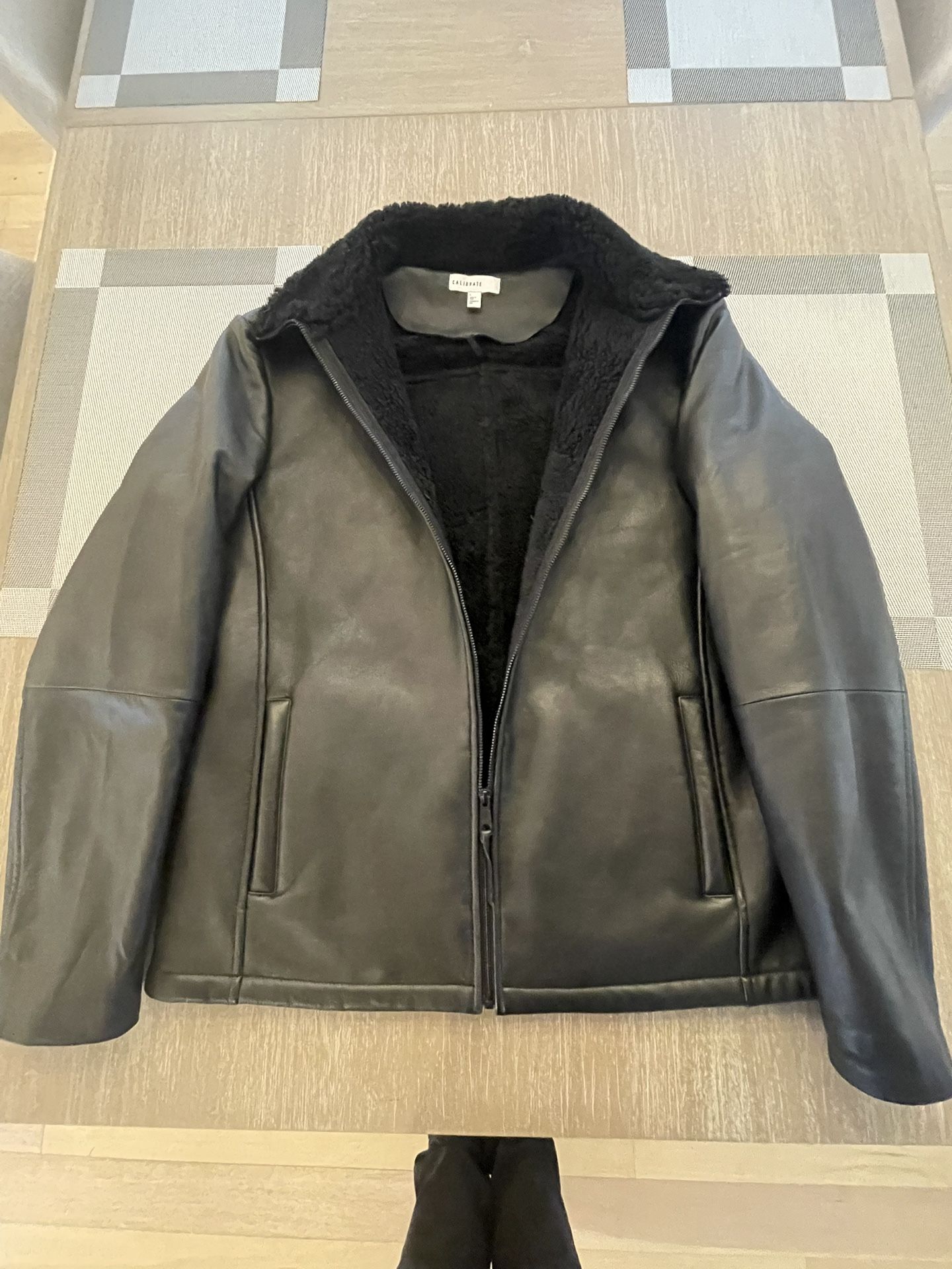 Men's CALIBRATE Leather Shearling Jacket