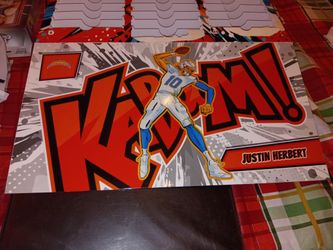 Justin Herbert Kaboom Jumbo Card (Topper)