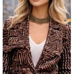 Samuel Dong women's Ruffled Blazer