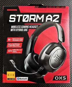 OXS Storm A2 Wireless Headset, ANC, Bluetooth 5.4 & 2.4GHz Low Latency, Dual EQKey Features:

• SOUND CUSTOMIZED FOR GAMING AND DAILY USE: The Storm A