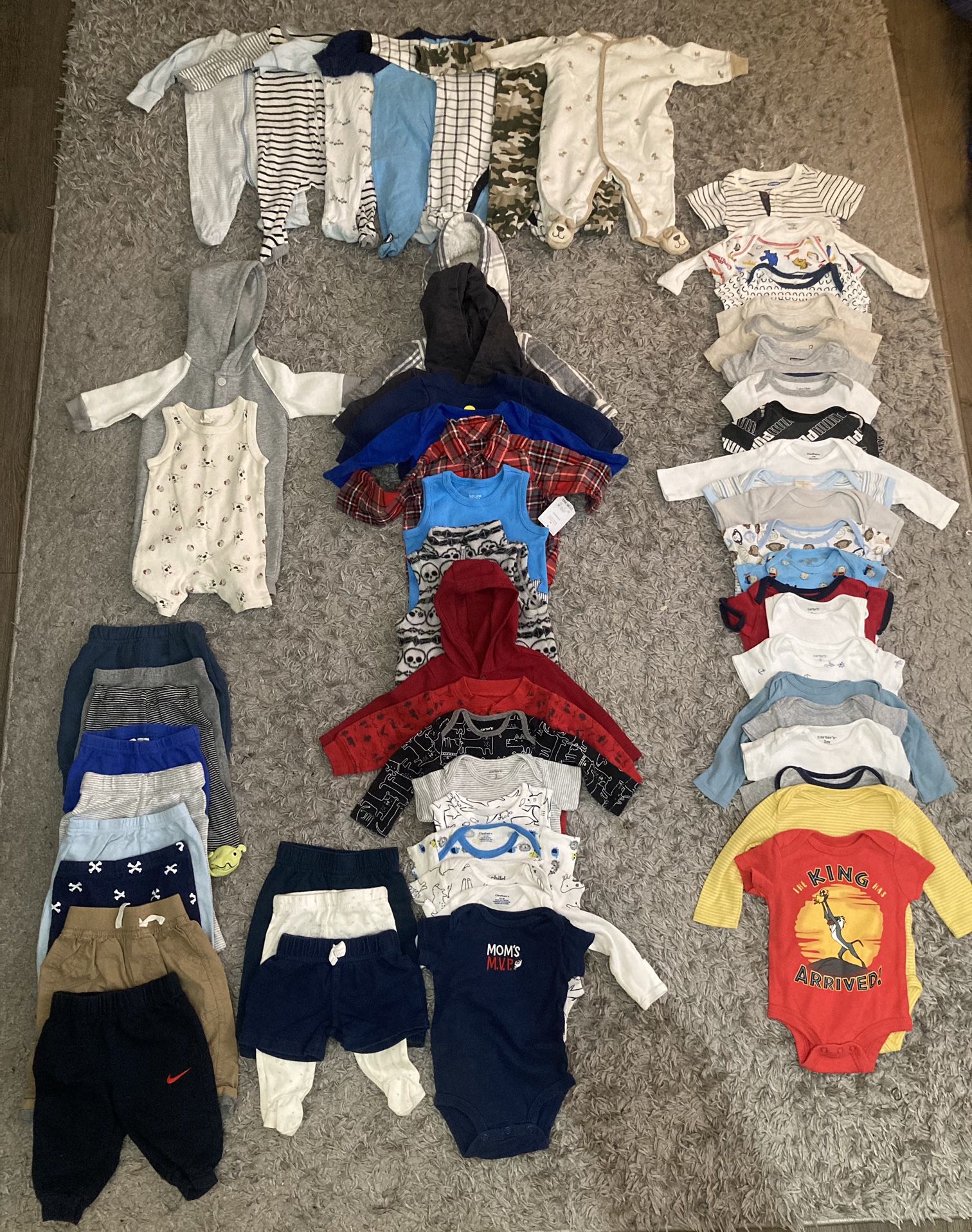 Baby Boy Clothing Lot 0-3 Months (60 Pieces)