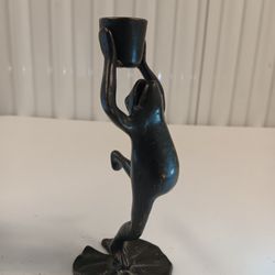 SPI Bronze Frog Candle Holder: San Francisco Home Decor