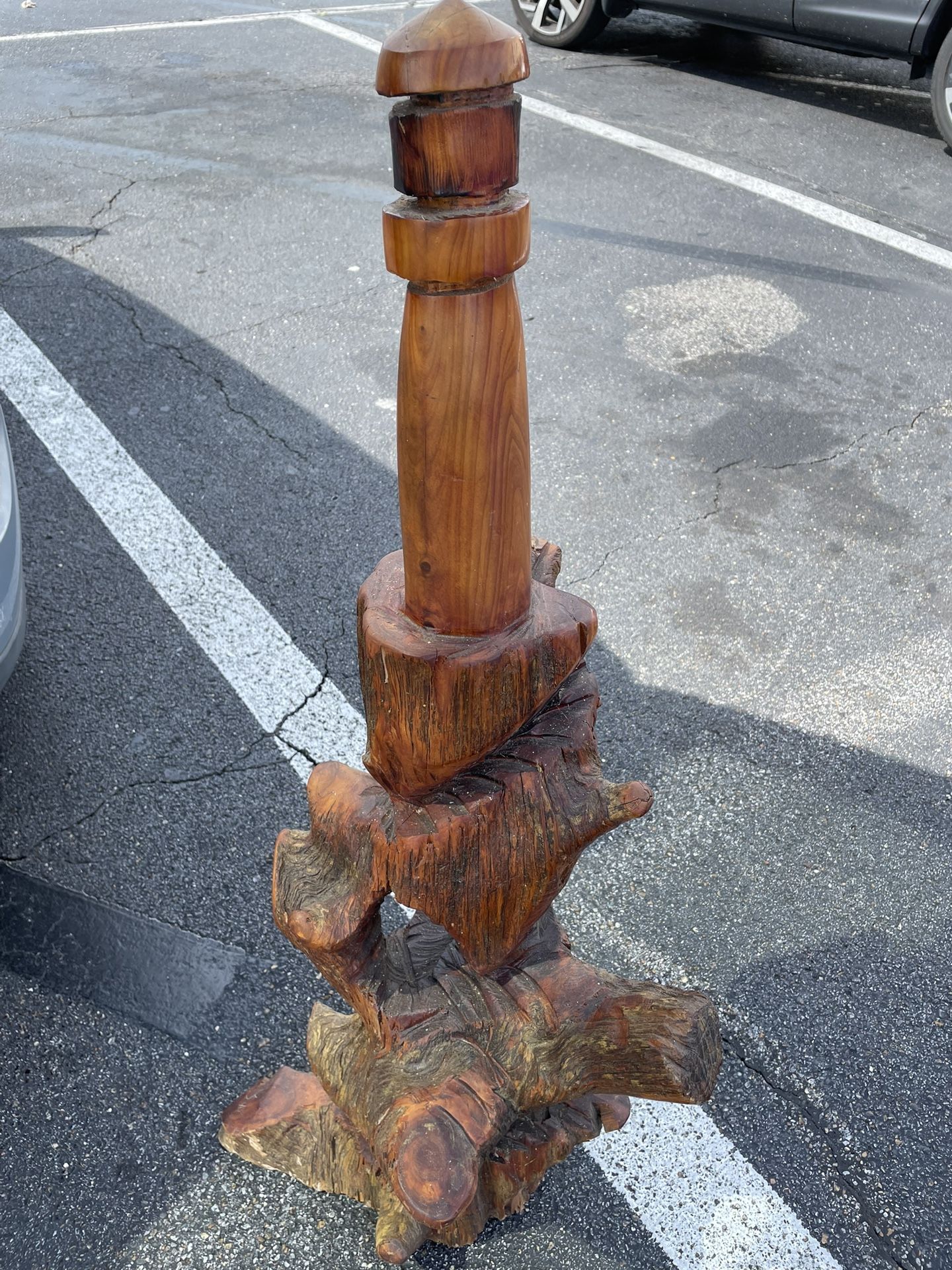 Light House Wooden Sculpture