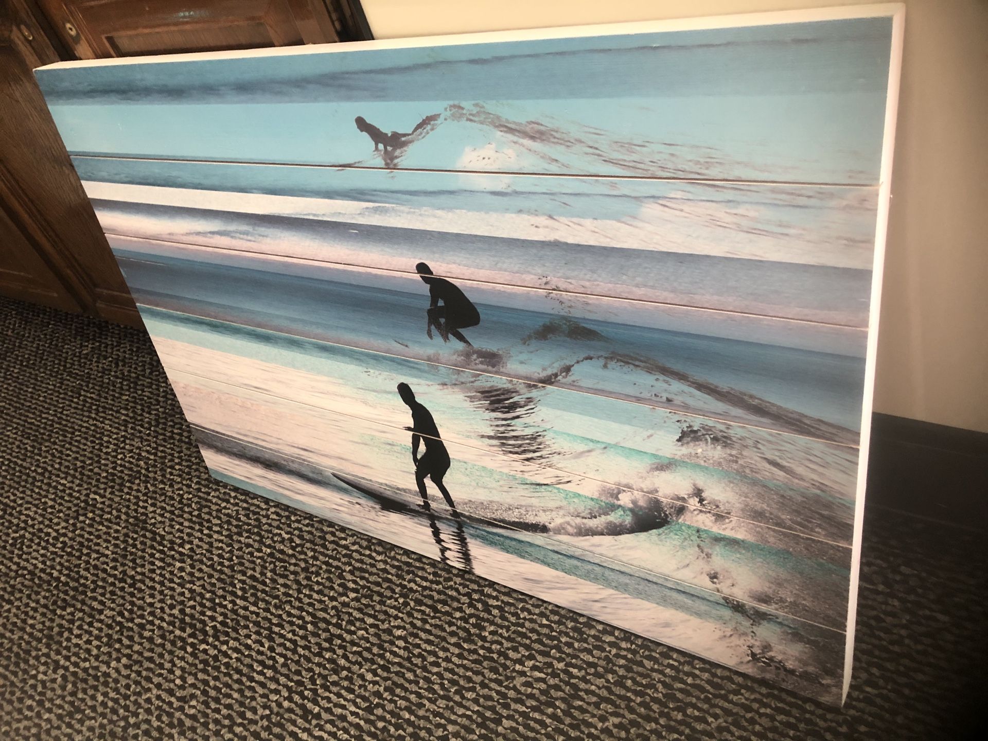Surfing painting