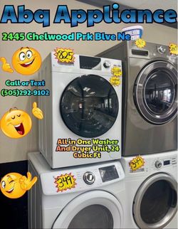 All-in-One Ventless Washer and Dryer Unit 24 Cu Ft