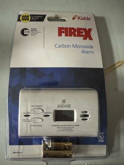 Kidde Carbon Monoxide Detector KN-COPP-B-LPM Digital Display Battery White