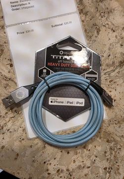 NEW Celltronix 6' Tangle Free Heavy Duty USB Cable Type C - Lightening MFI Certified Sync & Charge Connector Cables