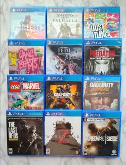 PlayStation 4 games Call of Duty, Assassin's Creed and more READ DESCRIPTION
