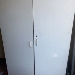 White Cabinet With Shelves 72x48x20”