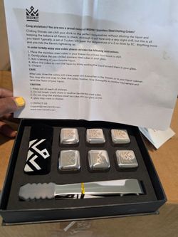 Merkit Stainless Steel Chilling Cubes Set