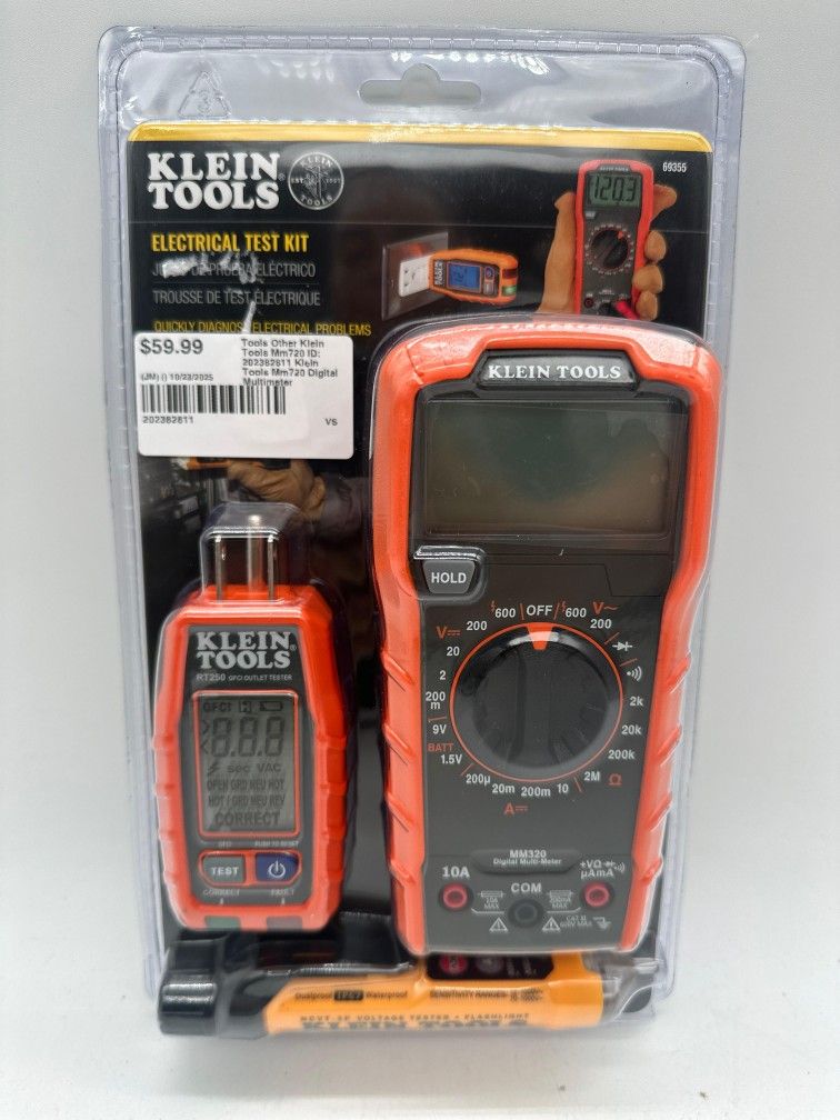 Electrical Test Kit - Multimeter, GFCI & Voltage Tester Klein 69355*