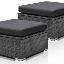 2 Pcs New   Ottomans 