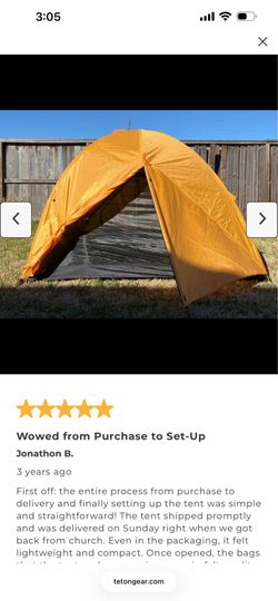 Teton ultra mountain 4 person tent.
