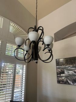 Rubbed Oil Bronze Light Fixture