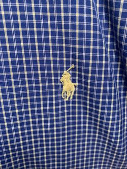 Short Sleeve 2XL Blue Polo Shirt Classic Fit