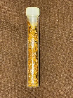 Collectible Vial of 24K Gold Flakes