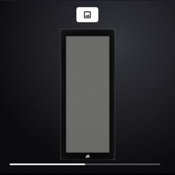 Corsair iCUE 4000x Front Tempered Glass Panel, Black