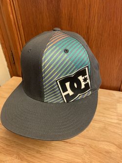 Men's Dc Fitted gray and blue, extra large baseball cap for Sale