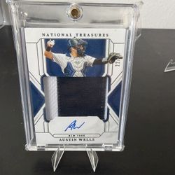 Austin Wells National Treasures Auto And Patch /99