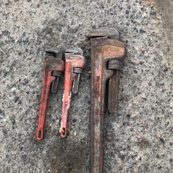 Ridgid heavy duty pipe wrenches 