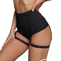 New 🏷️ ▫️Shein▫️ High waist garter booty shorts Size: S $5