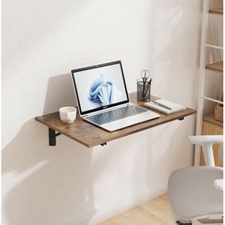 GOYLSER Wall Mounted Folding Table Floating Desk