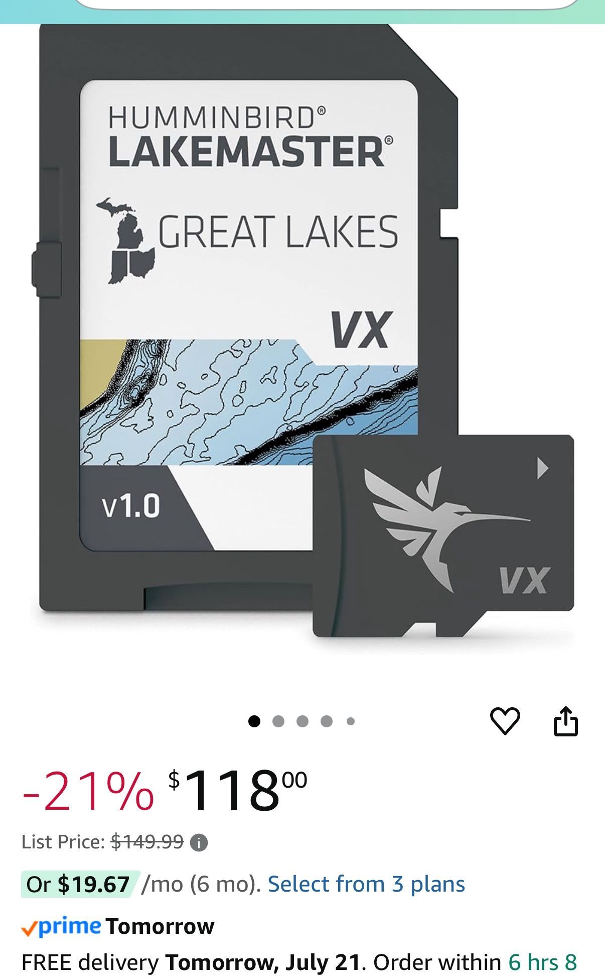 Humminbird 601002-1 LakeMaster - Great Lakes V1