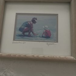 Grandmother’s Girl And Grandad’s Girl Pencil Signed Prints By Listed Artist Barbara Pappendick 