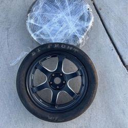 (NEGOTIABLE) titan7 T-D6 forged skinny wheels with Mickey Thompson ET Street Tire
