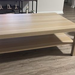 Coffee table white stained oak effect