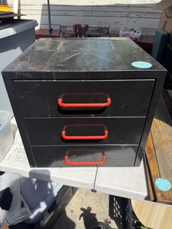 Metal Cube Storage w/Drawers