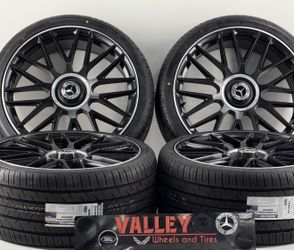 20”  Mercedes S Class CLA CLS C Class X9.5  X8.5 Staggered  Cyber Monday  -1299$ ONLY WHEEL AND TIRE  Best Deal All Year  Limited Time Only  5x112 mm 