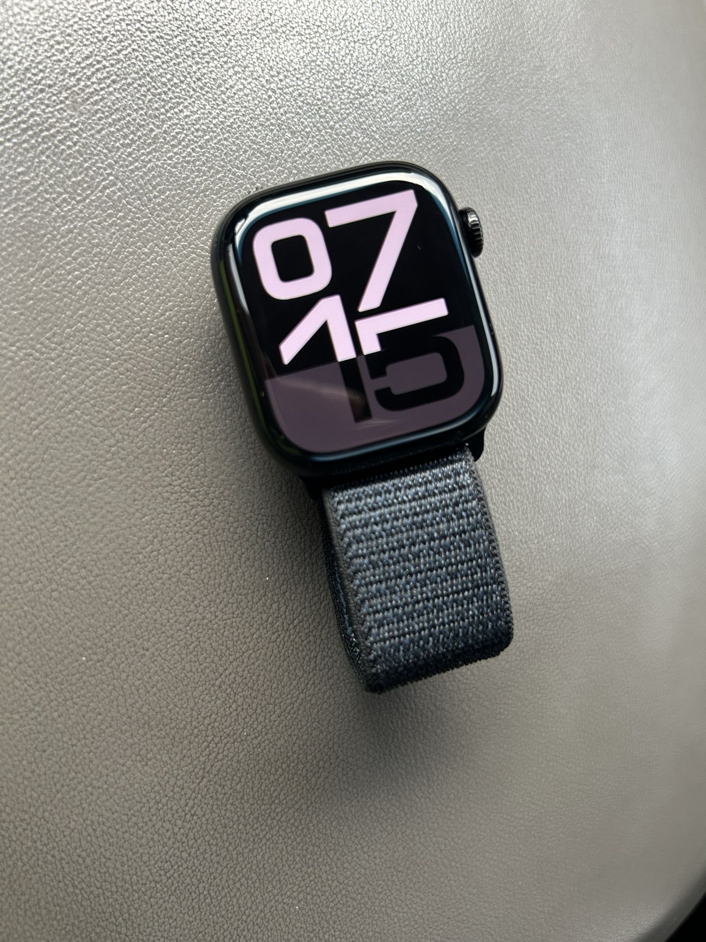Apple Watch Series 10 GPS, 42mm Jet Black Aluminum Case with Ink Sport Loop