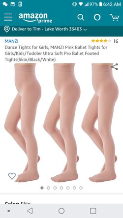 New! Girl ballet dance tights 3 pack 10 to 12 years old