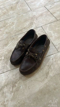 Sperry Men’s Leather Boat Shoes – Brown – Size 11