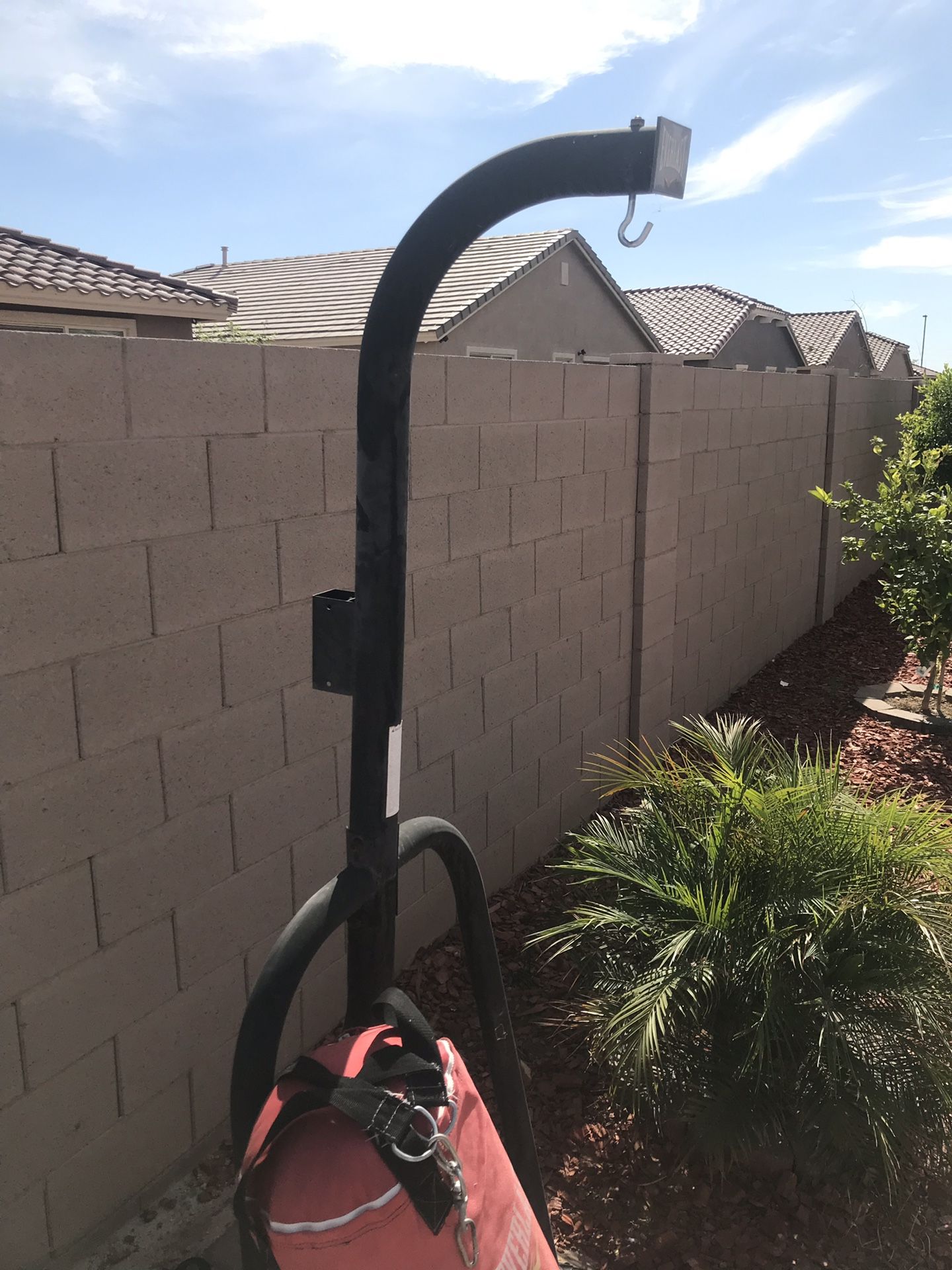 Punching bag stand and no punching bag