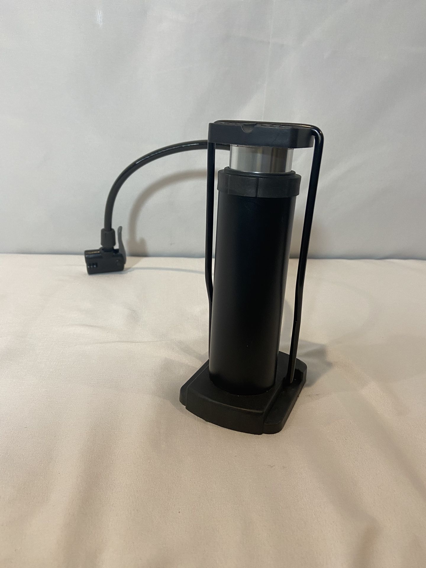 Portable Mini Bike Pump Tire Inflator w. Hose Needle Adaptor