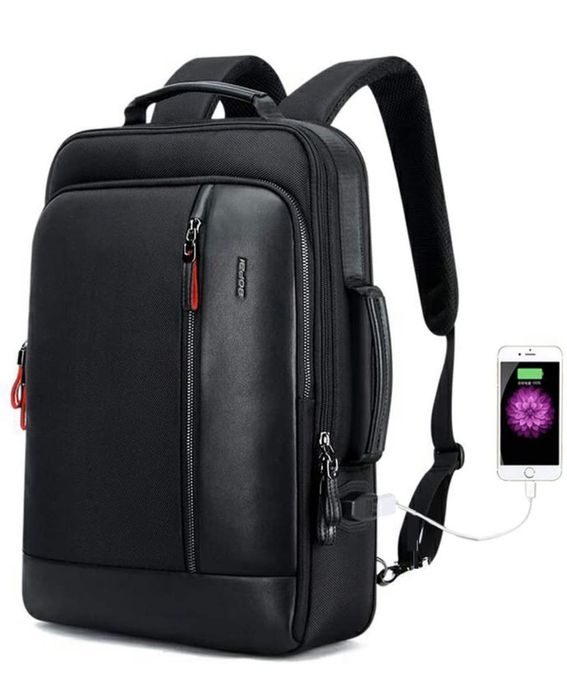 Intelligent Increase Backpack Men Travel Friendly Laptop Backpack Water Resistant Anti-Theft Laptop Rucksack with USB Charging Business Laptop Backpac