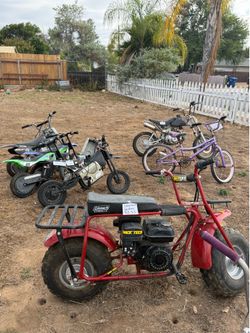 Various motorcycles gas and electric