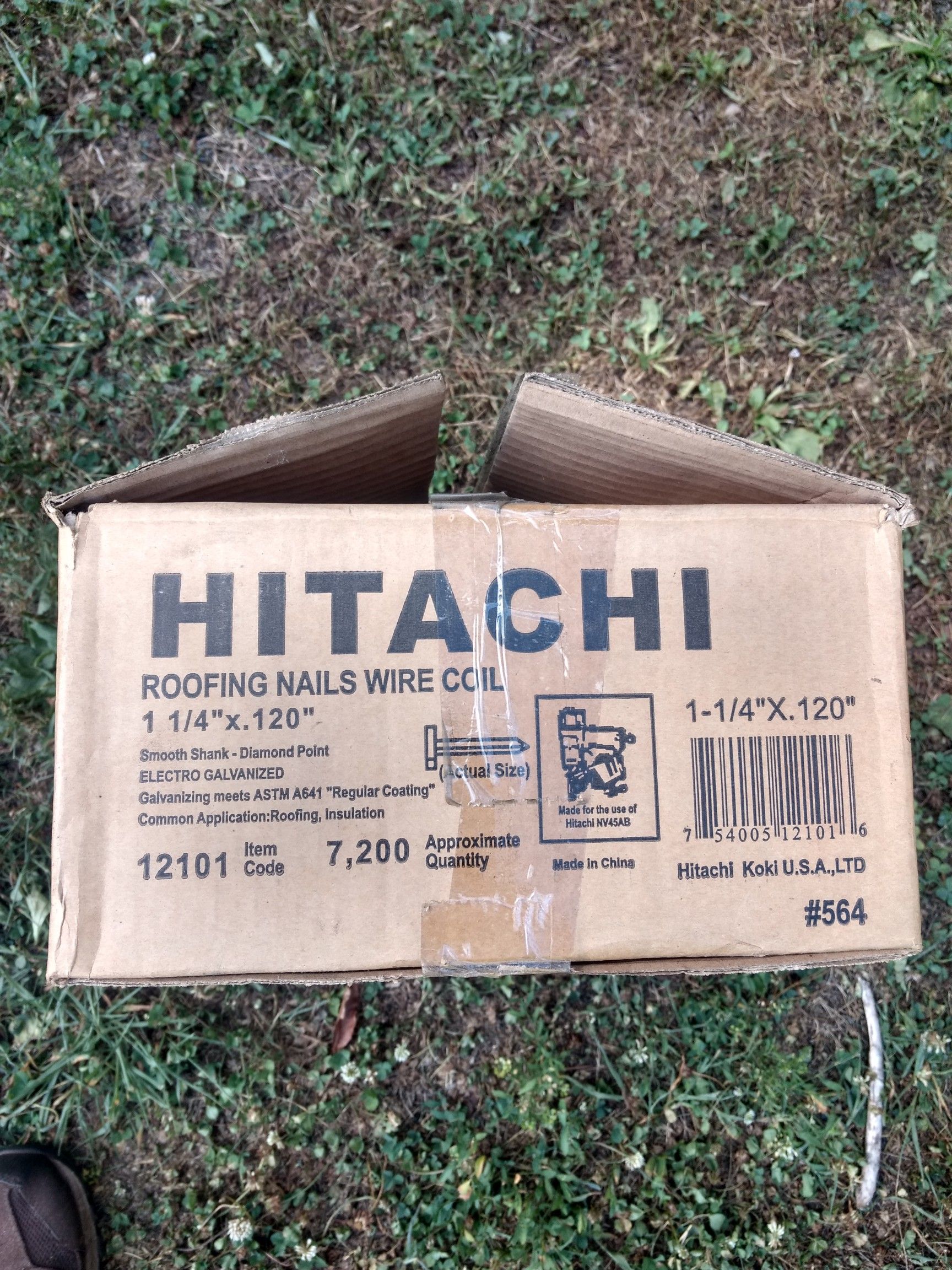 Hitachi 1 1/4 roofing nails