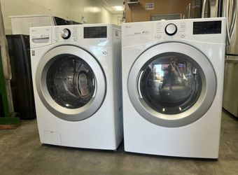 🍂SET WASHER AND DRYER LG WHITE🍂 ✔️SIDE BY SIDE-STACKABLE✔️ 🆓️FREE DELIVERY🆓️