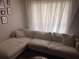 Cozy white couch