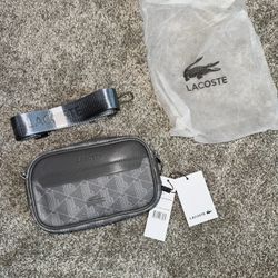 Grey Lacoste Shoulder Bag