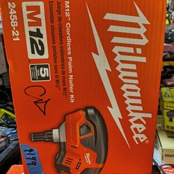 Milwaukee M12 Cordless Palm Nailer Kit $199