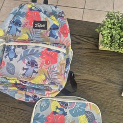 Stitch Backpack And Lunch Bag