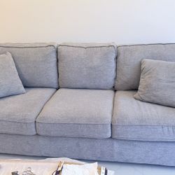Practically New Gray Sofa for Sale