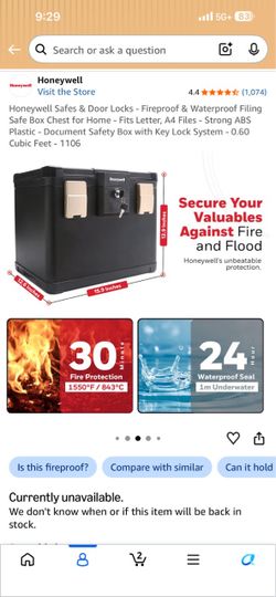 Fireproof Waterproof Safe