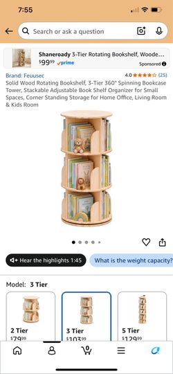 Rotating book shelf