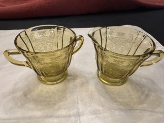 YELLOW DEPRESSION GLASS