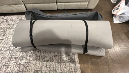 MOVING SALE: DR. FUTON Roll-Up Mattress with Carrying Bag — $35